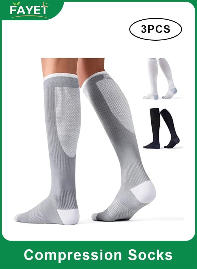 فاييت 3 أزواج من جوارب الضغط الرياضية - Image 1